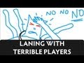 I Suck at Dota 2 - Laning with Terrible Players 