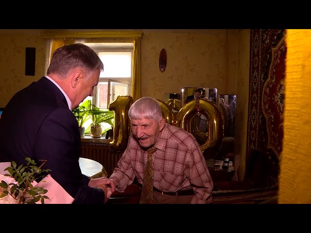Вековой юбилей отметил житель Ангарска Юрий Лукашин