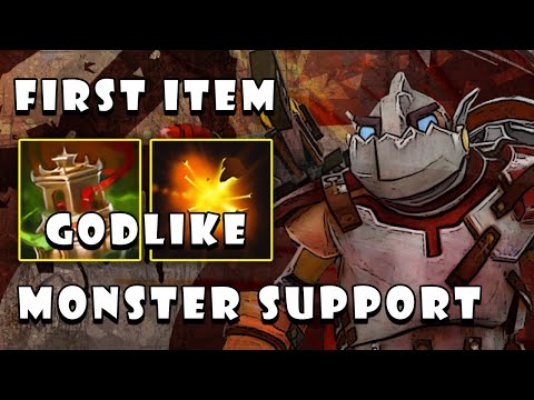 How To Play Monster Support Clockwerk with First Item Spirit Vessel | Guides Gameplay - Dota 2 7.26