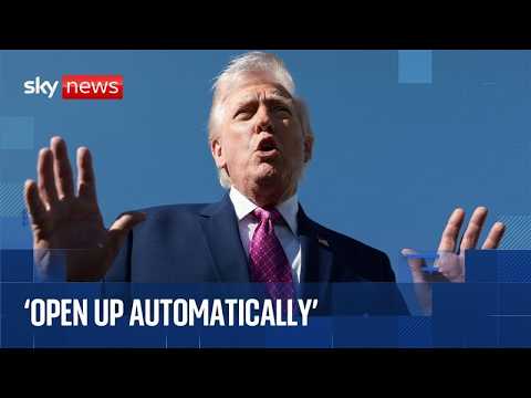 Trump tells reporters Strait of Hormuz will open 'fairly soon'