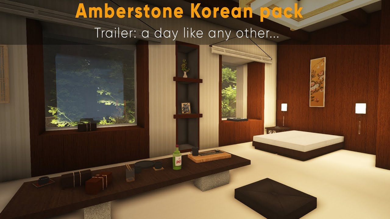 3D Addon - 54 new Korean thematic objects Minecraft Texture Pack