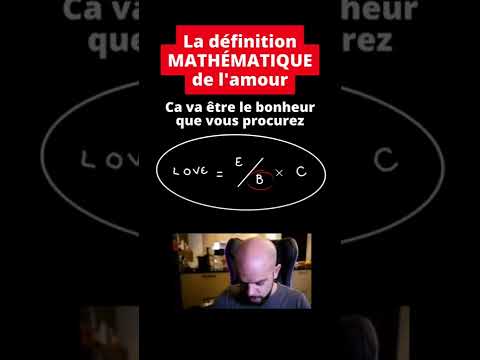 La Définition MATHÉMATIQUE de l'Amour #Shorts