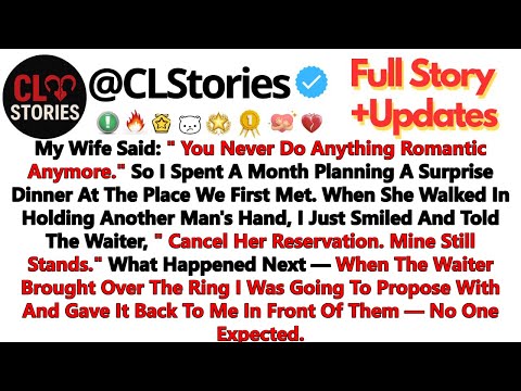 My Wife Said: "You Never Do Anything Romantic Anymore." So I Spent A Month Planning A Surprise Dinne