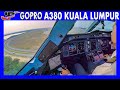 AIRBUS A380 Landing At Kuala Lumpur Airport Cockpit View Pilotsview