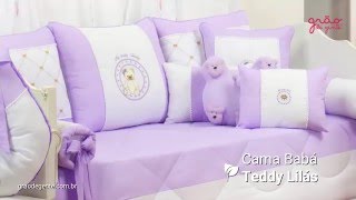 Kit Cama Babá Teddy Lilás | Ref: 50325