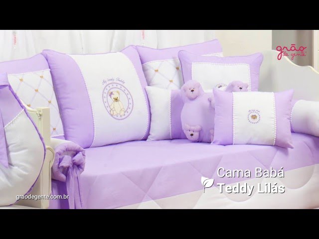 Kit Cama Babá Teddy Lilás | Ref: 50325