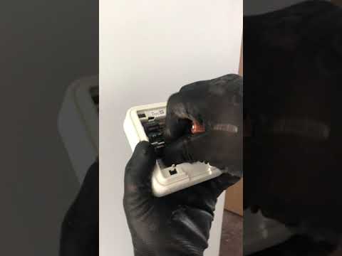 Part of a video titled Installing / Replacing Batteries In Your Hive Thermostat - YouTube