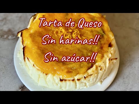 CHEESCAKE DE NARANJA, SIN HARINA Y SIN AZÚCAR!