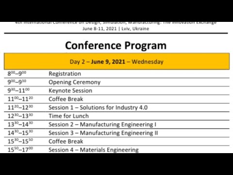 DSMIE-2021 Day 2 - Part 1.2 - June 9, 2021 (11:20-12:30)