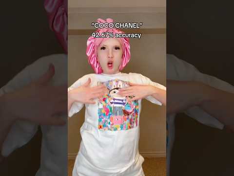 “Coco Chanel” 42.67% accuracy #meme