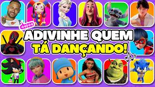 ADIVINHE QUEM TÁ DANÇANDO! 🎶 DIGA A PALAVRA NA BATIDA!⚠️Neymar, Emilly Vick, Moana, Stitch