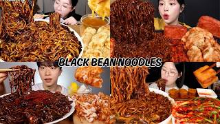 Download lagu Eating Black Bean Jajangmyeon 🍜🖤 ASMR Mukbang Compilation | Satisfying Noodle Sounds| Munchmaniaeats mp3