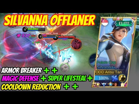 Silvana Emblem and Build OFFLANER - Silvanna Best Build 2022 - Build Silvanna Tersakit 2022 ~ MLBB