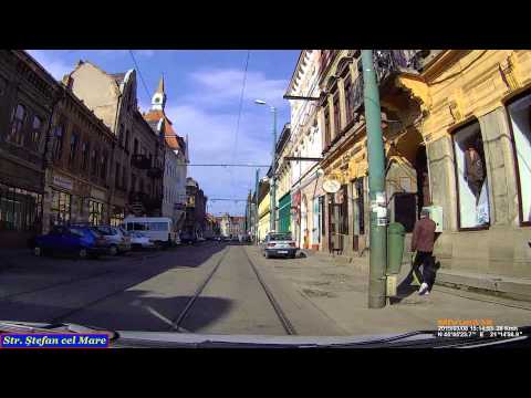 Driving through Fabric (Gyárváros) neighbourhood in Timişoara. Timelpase 1.6x