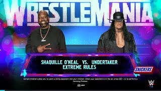 WWE 2K25 FULL MATCH - Shaq vs. Undertaker - NBA Legend vs. The Deadman!