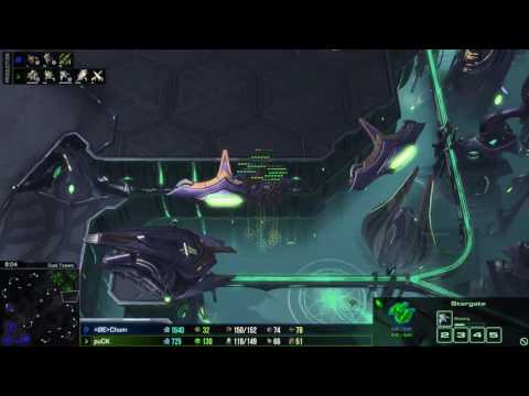 Starcraft 2 - PvZ - puCK vs Cham on Dusk Towers