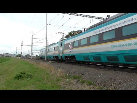 EJ 680.001 Pendolino jako vlak SC 508 Pendolino na cestě ku Praze