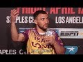 LOMACHENKO REACTS TO CONTROVERSIAL THIRD ROUND "I THINK REFEREE STOP THE FIGHT"