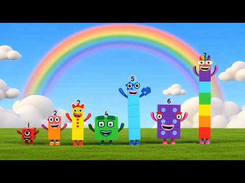Counting Song with Numbers 1-7 Numberblock Toys Custom Numberblocks Animation Music Video