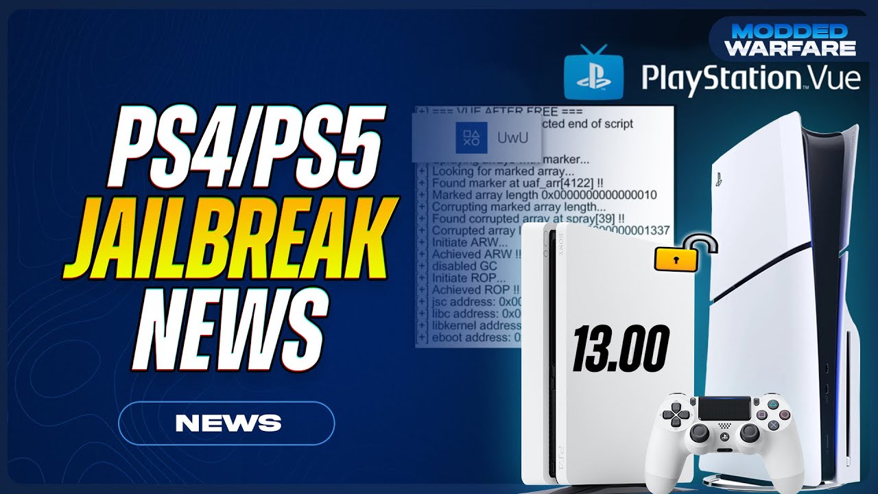 PS4/PS5 Jailbreak News: PlayStation Vue 13.00 Exploit Coming, Game Backups Fixed, Tihmstar Talk!