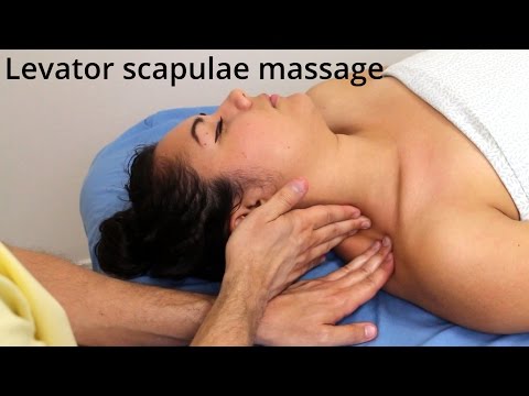 How to massage a "crick in the neck" (myofascial release for neck stiffness)