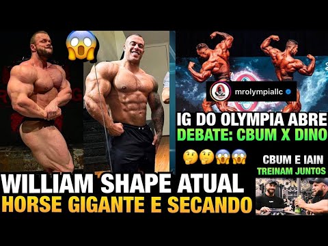 WILLIAM MARTINS MOSTRA SHAPE SINISTRO + HORSE GIGANTE - RAMON E CBUM DESTACADOS PELO IG DO OLYMPIA