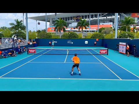 Kopriva vs Sakamoto Miami Court Level View Highlights R1 Qualifying [4K 60fps] 2024