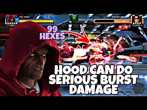6 star Rank 3 Hood  unleashes hex bomb but kabam messes with damage display | MCOC