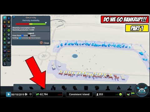 We Went BANKRUPT! (Cities Skylines Gameplay Walkthrough Part 1 | PS4 Pro)