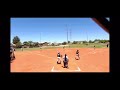 Catching against Athletics Mercado 18u- Strikeout throw out runner stealing 2nd base