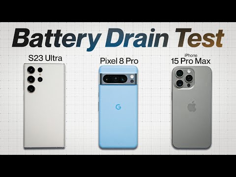 Pixel 8 Pro vs iPhone 15 Pro Max vs S23 Ultra - EXTREME Battery Drain Test