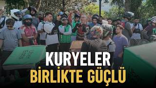 Motokuryeler Saldırıya Uğrayan Meslektaşı İçin Eylem Yaptı