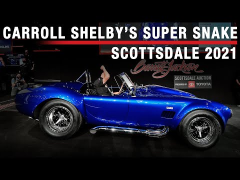 SOLD! - Carroll Shelby's Super Snake - BARRETT-JACKSON 2021 SCOTTSDALE AUCTION