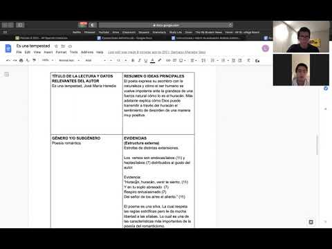 "En una tempestad" Lectura comentada