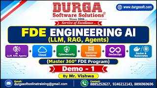 FDE ENGINEERING AI (LLM, RAG, Agents) tutorials || Demo - 1 || by Mr. Vishwa On 14-10-2026@7AM (IST)