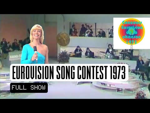 EUROVISION SONG CONTEST 1973 FULL SHOW #EUROVISION - NEW GRAPHICS/ADDED POSTCARDS (WITHOUT BELGIUM)