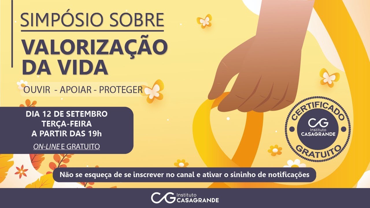 Simpósio sobre Valorização da Vida: ouvir, apoiar e proteger
