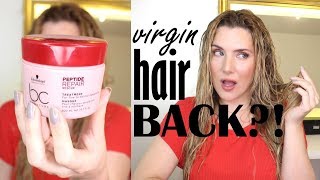 SCHWARZKOPF REPAIR RESCUE MASK : VIRGIN HAIR BACK??! UNSPONSORED TRUTH