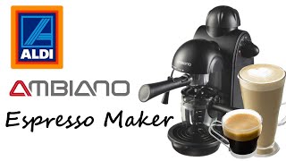 Aldi Specialbuys - Ambiano Espresso Maker - Words cannot espresso how much you bean to me!