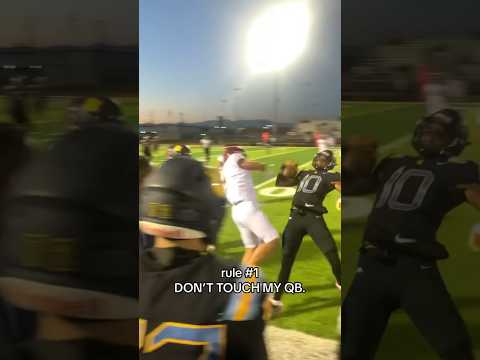 Nobody touchin my QB bro #shorts #football #highlights #highschoolsports #tackles #quarterback