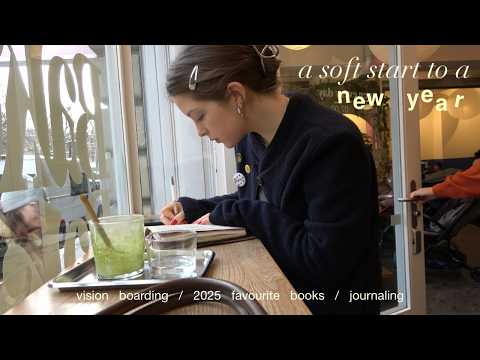 starting 2026 with journaling at cafes & vision boarding 💌