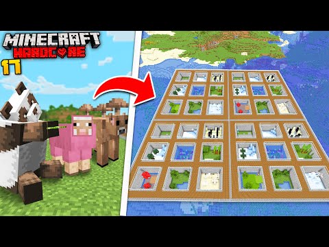 I Collected The RAREST Mobs And Built A Zoo In Minecraft Hardcore!