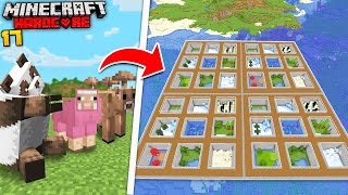 I Collected The RAREST Mobs And Built A Zoo In Minecraft Hardcore!