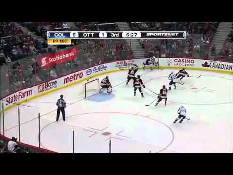 David Jones Goal : Colorado Avalanche @ Ottawa Senators : October 13 2011