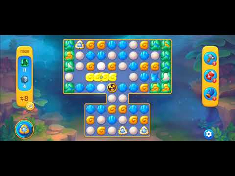 Fishdom Easy Level 11926 (with full seashell  and double bomb boosters) @choraelmin