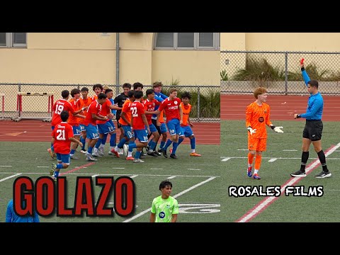 Goalkeeper Receives a Direct Red Card - Albion SC vs Barca Academy U17