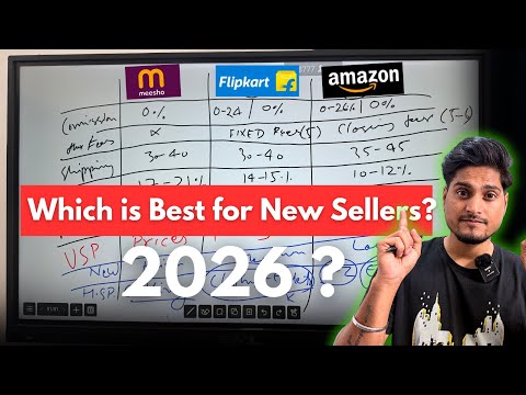 Messho VS Flipkart VS Amazon Which is Best for Beginners in 2026? Flipkart Amazon Meesho Comparision