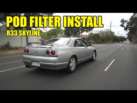 RB25 POD FILTER INSTALL for Nissan SKYLINE (R32,R33,R34)