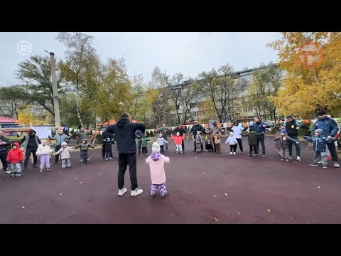 👨‍👧 В детском саду № 8 папы с детьми отметили День отца спортивным праздником