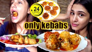 সকাল দুপুর রাত্রি - মন ভোরে শুধুই কাবাব খেলাম | 24 Hours Kebab Eating Challenge | Food Challenge